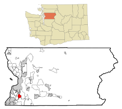 Snohomish County Washington Incorporated and Unincorporated areas Mill Creek Highlighted